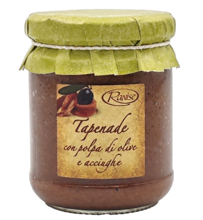 Il Battuto di Olive Taggiasche con Acciughe e Capperi è una crema saporita e intensa, che unisce il gusto pieno delle olive alla nota marina delle acciughe e alla sapidità dei capperi. Perfetto per arricchire tartine, pasta o secondi piatti, dona un tocco deciso e mediterraneo a ogni preparazione.